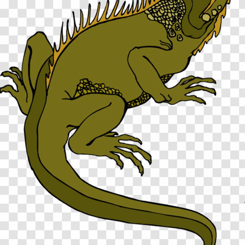 Reptile Lizard Clip Art Green Iguana Openclipart - Tree Transparent PNG