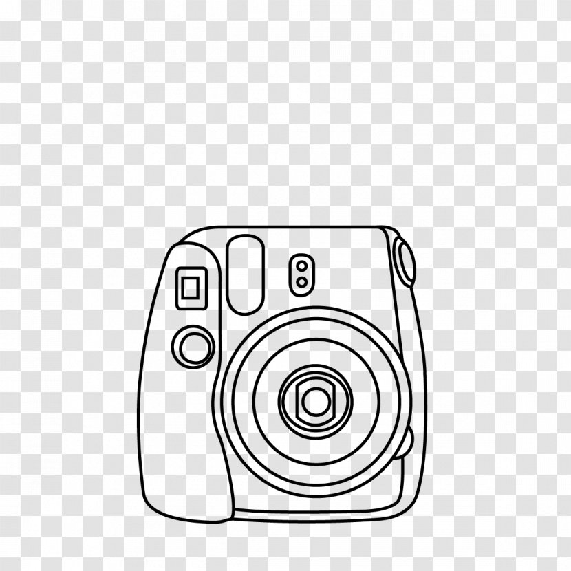 Polaroid SX-70 Instax Instant Camera Originals - Line Art Transparent PNG