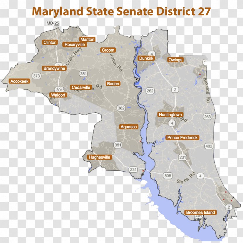 Maryland Senate Map - Tuberculosis Transparent PNG