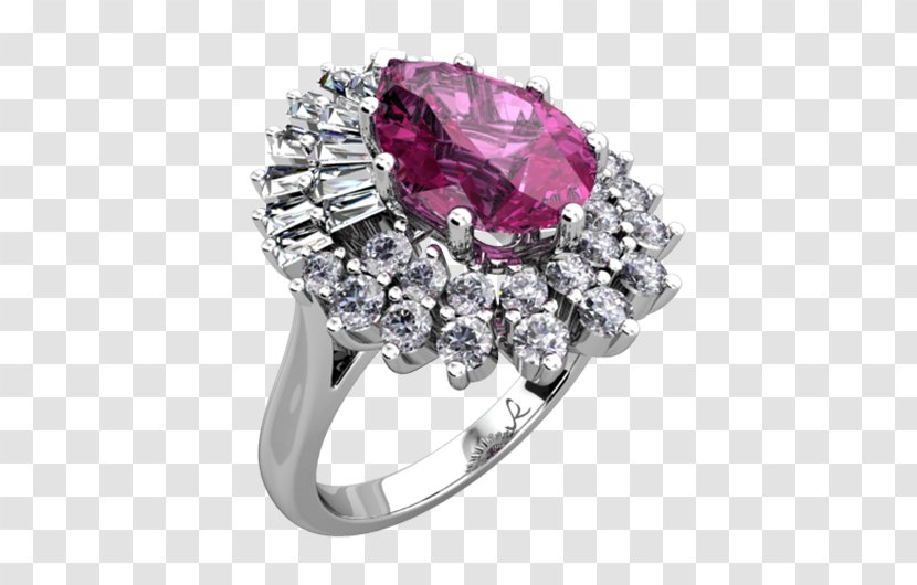 Ruby Body Jewellery Diamond Magenta - Jewelry Transparent PNG