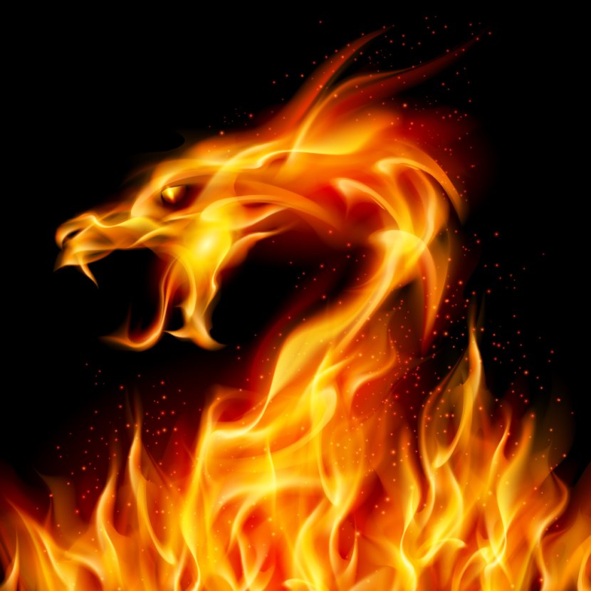 Fire Dragon Clip Art - Breathing - I Flame Transparent PNG