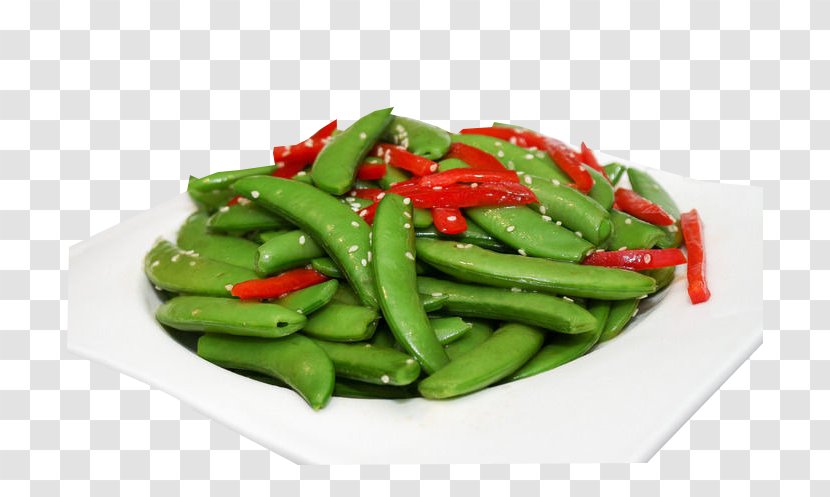 Snap Pea Birds Eye Chili - Food - Peppers Fried Peas Transparent PNG