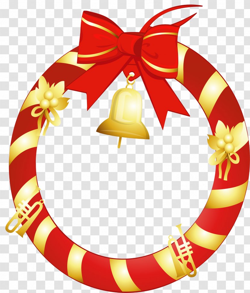 Christmas Ornament Clip Art - Wreath Picture Material Transparent PNG