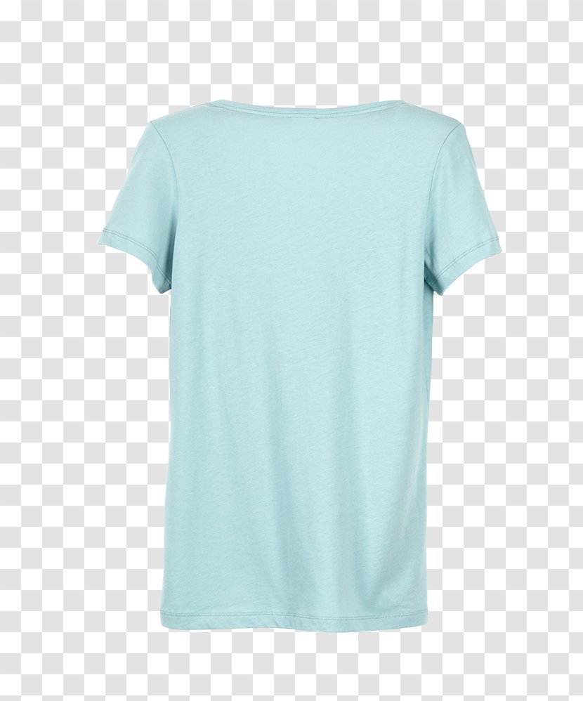 T-shirt Shoulder Sleeve Turquoise - Blue Transparent PNG