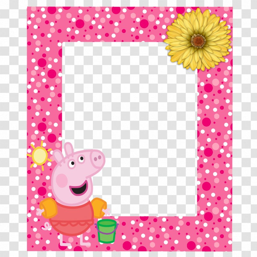 Picture Frames Photography Birthday Party - Pink - Peppa Transparent PNG