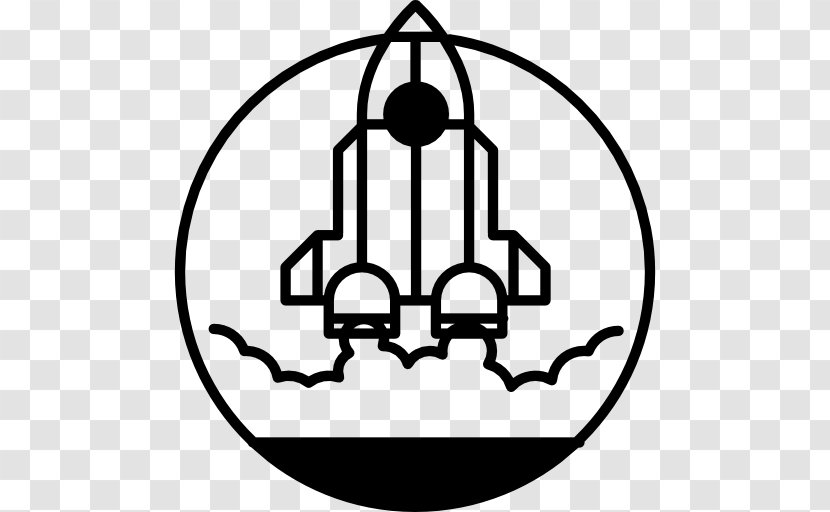 Spacecraft Rocket Launch Drawing - Ship Outline Transparent PNG
