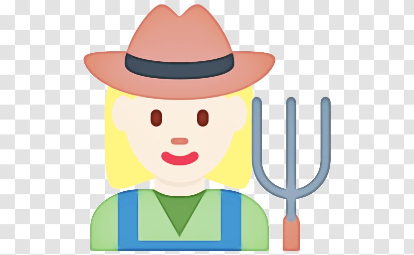 Cowboy Emoji - Human Skin Color - Sombrero Child Transparent PNG