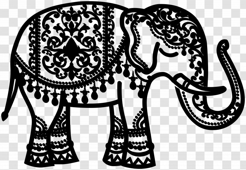 Indian Elephant African Horse Drawing Visual Arts - Terrestrial Animal Transparent PNG