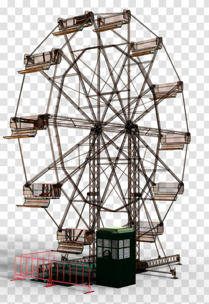 Ferris Wheel Architectural Engineering Glass - Giant Transparent PNG