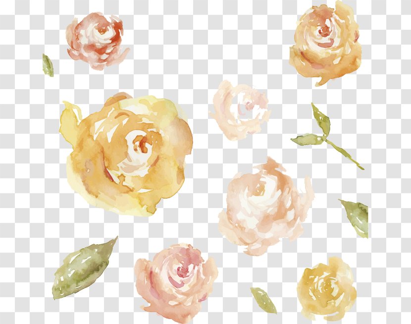 Watercolour Flowers Watercolor Painting Pink Transparent PNG
