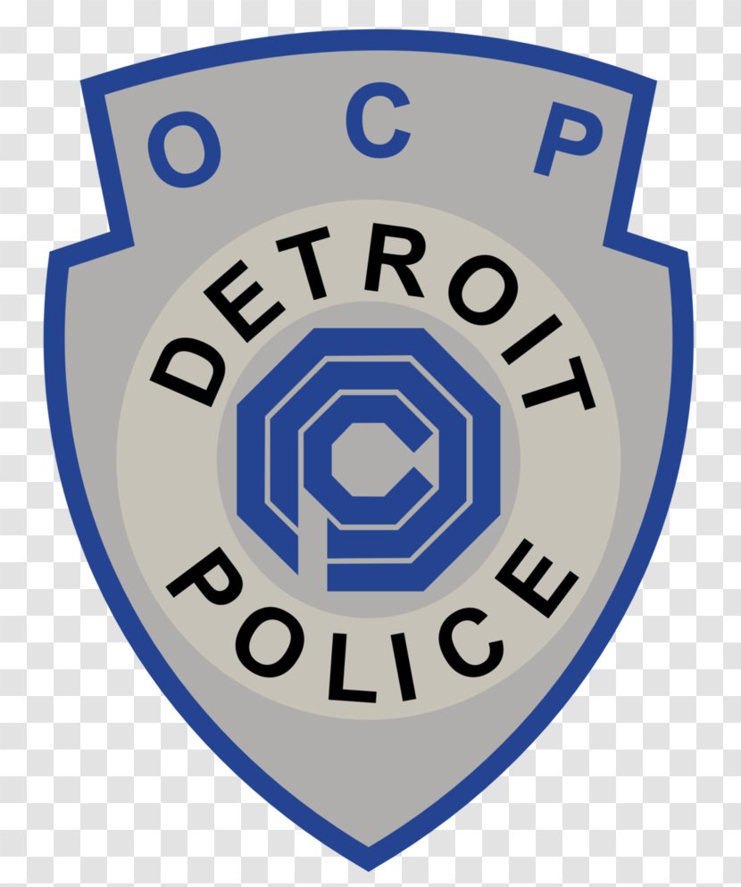 Detroit Police Department Omni Consumer Products Officer Badge - Signage - Robocop Transparent PNG