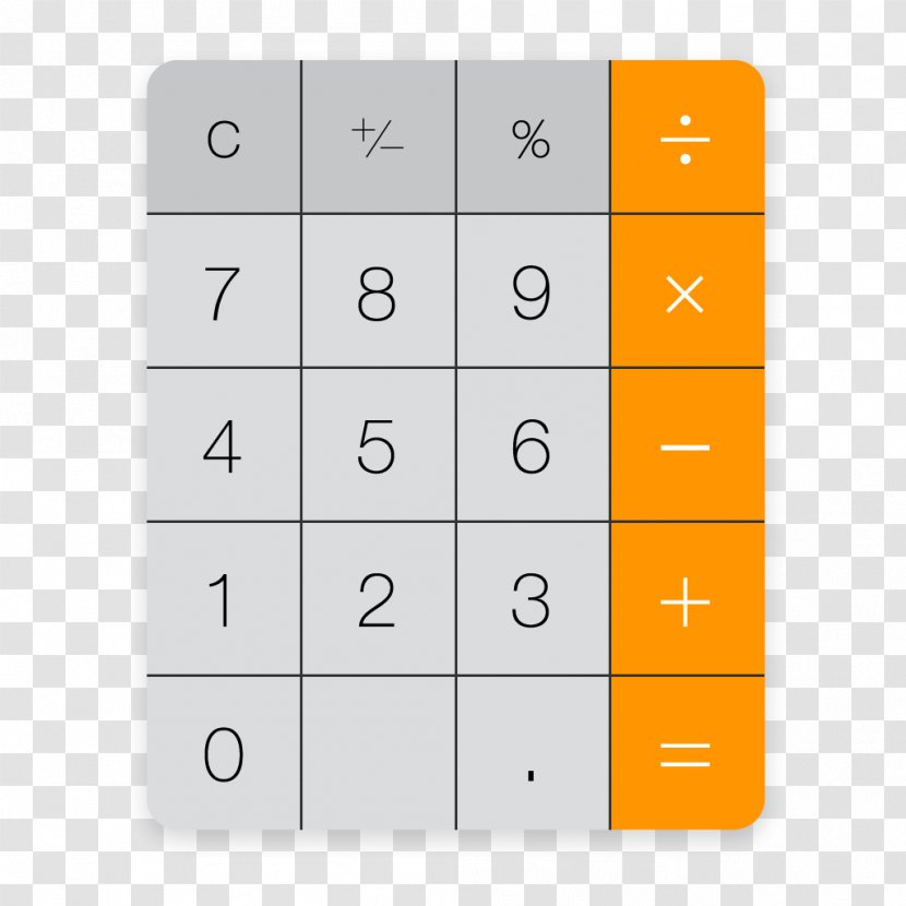 IPhone 5 Calculator Screenshot MacBook Apple - Number Transparent PNG