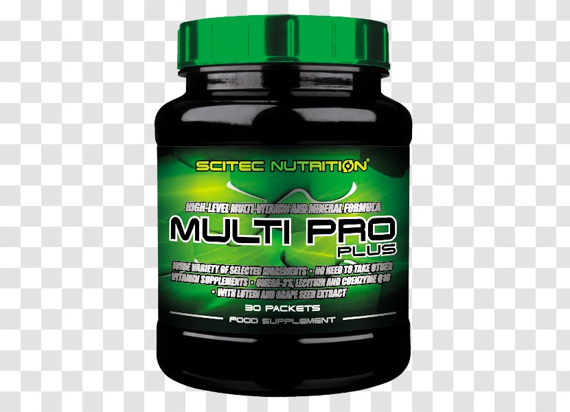 Dietary Supplement Scitec Nutrition Multi-Pro Plus 30 Bags Vitamins & Supplements Sachets - Glutamine - Hot Blood 90 Capsules Transparent PNG