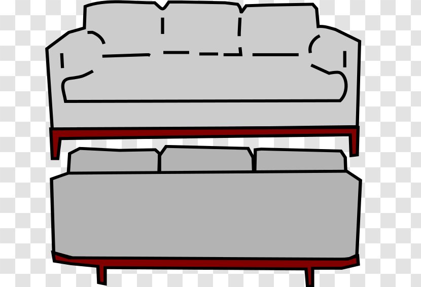 Couch Furniture Table Sofa Bed Clip Art - Area - Images Transparent PNG