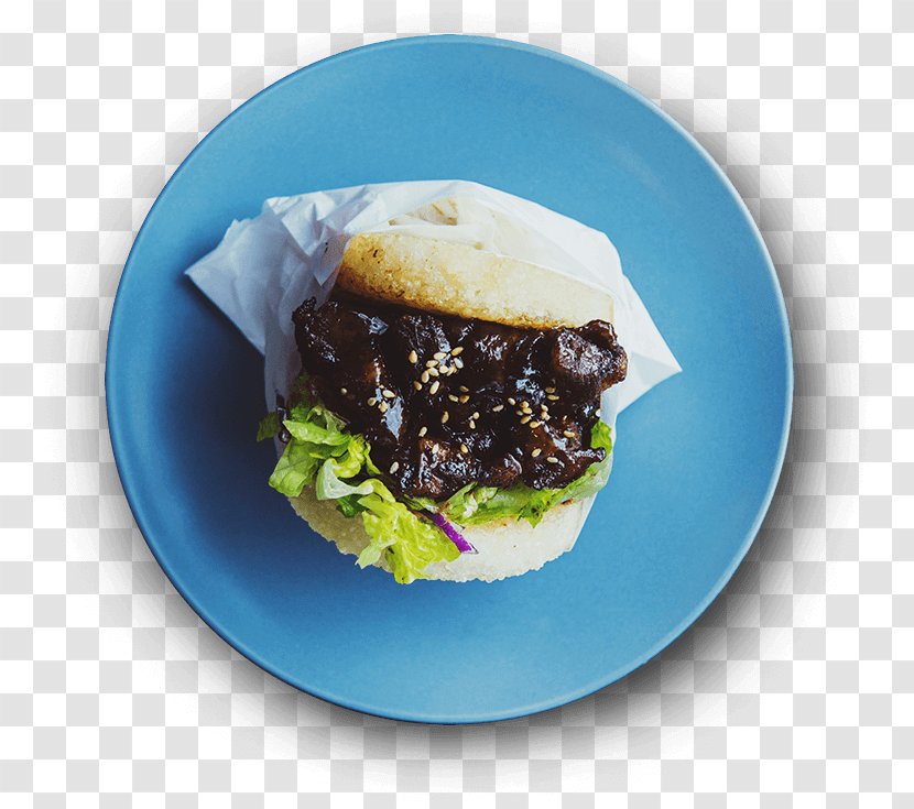 Dish KoJa Kitchen Food Hamburger - Menu - Korean Short Ribs Transparent PNG
