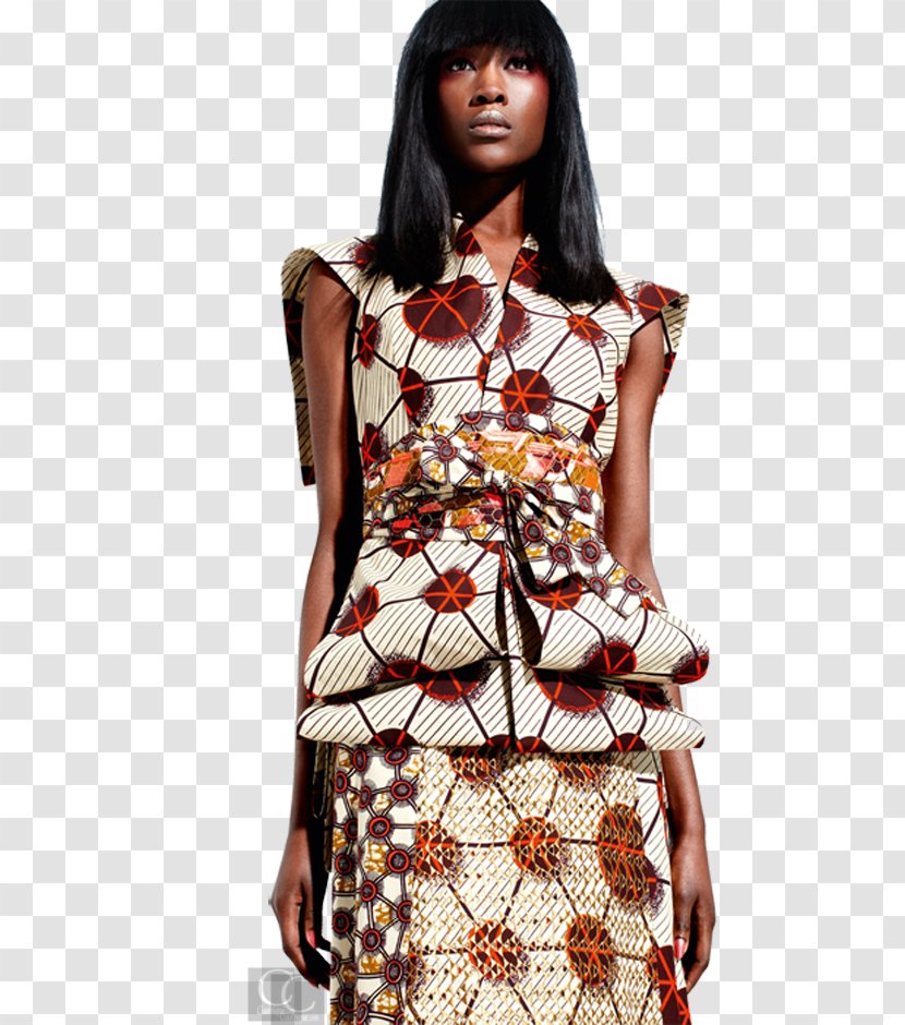 Deola Sagoe African Wax Prints Fashion Vlisco - Day Dress - Africa Transparent PNG
