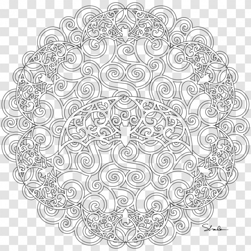 Mandala Coloring Book Drawing Adult Doodle - Symmetry - Round Transparent PNG