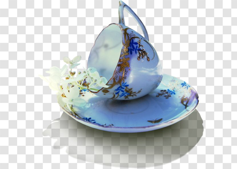 Coffee Cup Teacup Mug Blue Transparent PNG