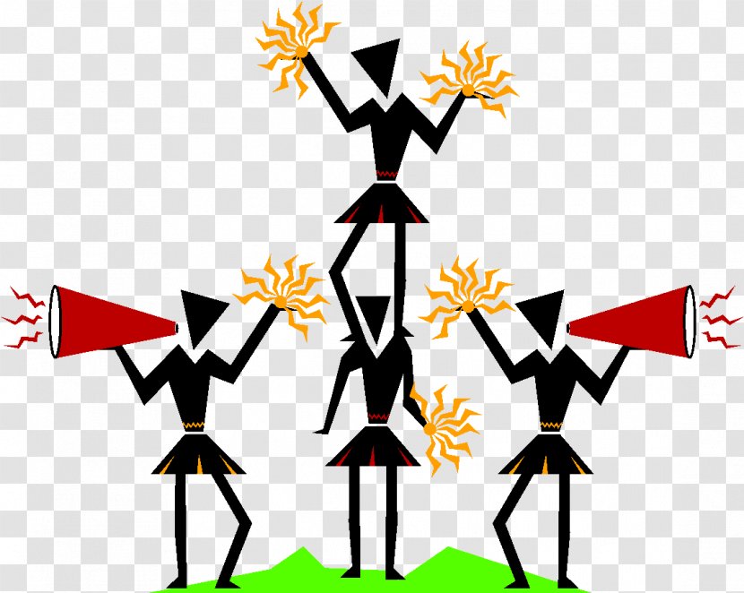 Clip Art Cheerleading Tryouts Openclipart Free Content - Flower - Animated People Cheering Transparent PNG