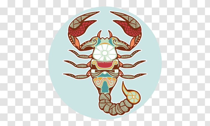 Scorpio Astrological Sign Zodiac Horoscope Illustration - Symbols - Round Cartoon Scorpion Transparent PNG