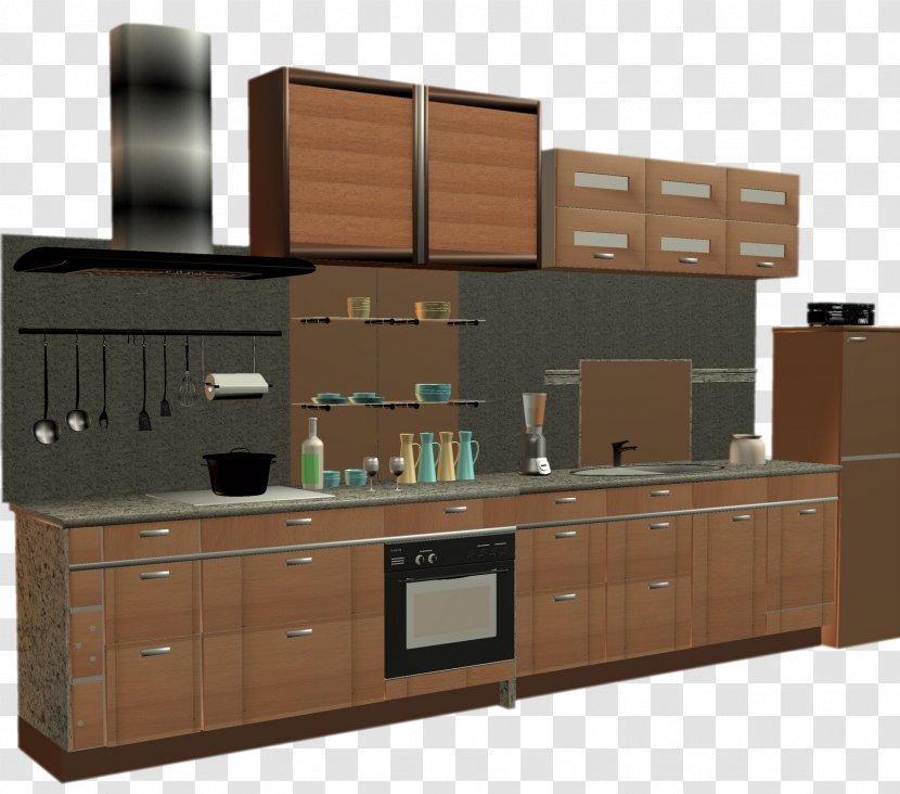 Kitchen Cabinet Table Furniture - Interior Design Services Transparent PNG