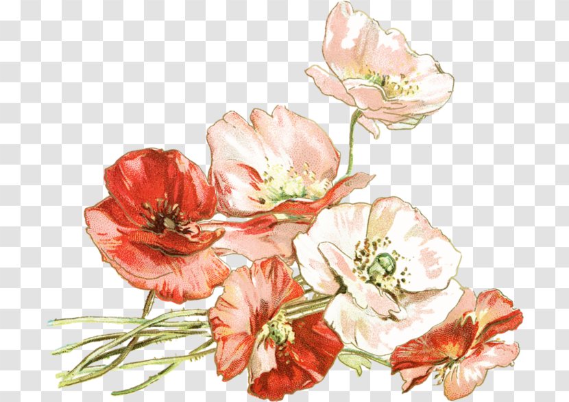 Flowers In A Vase Watercolor Painting Decoupage - Flower Bouquet Transparent PNG