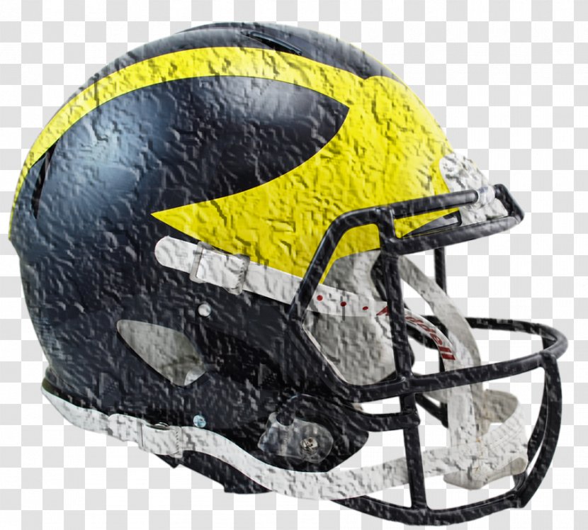 Michigan Wolverines Football University Of American Helmets Winged Helmet - Protective Equipment In Gridiron - Meteors Transparent PNG