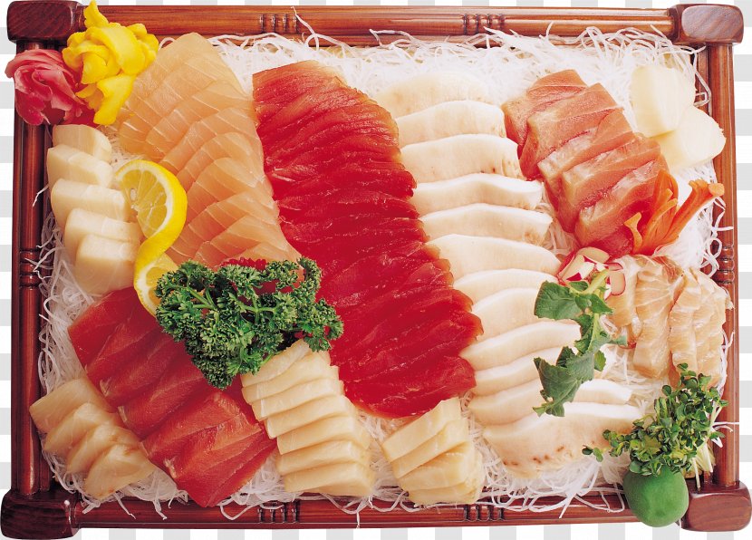 Sashimi Japanese Cuisine Sushi Carpaccio Makizushi - Cold Cut Transparent PNG