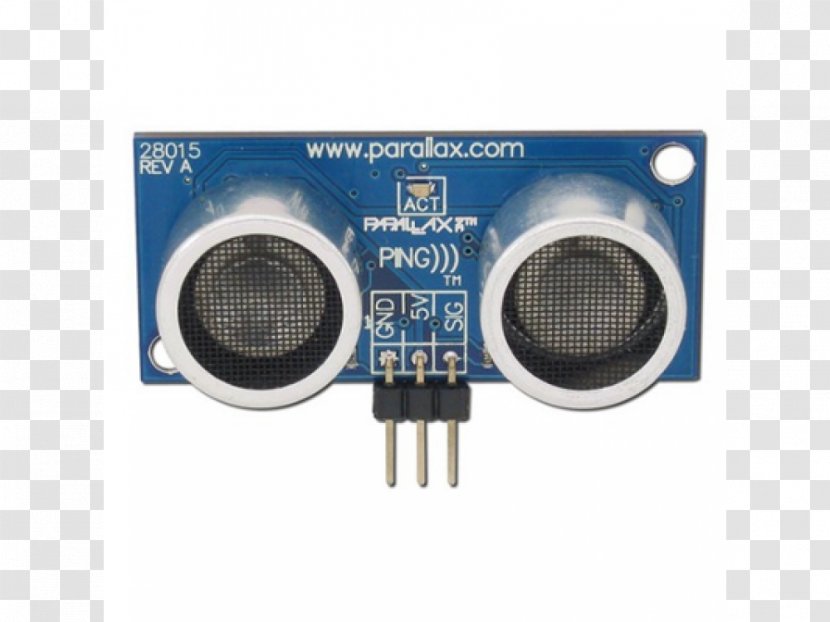 Ultrasonic Transducer Parallax Inc. Proximity Sensor Ultrasound - Range Finders - Picaxe Transparent PNG