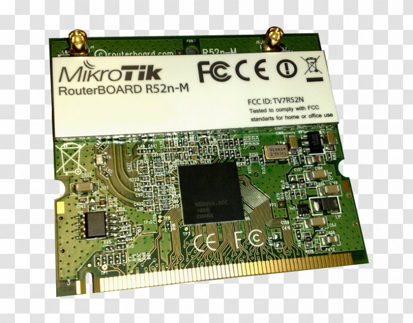 Graphics Cards & Video Adapters Network Mini PCI MikroTik Wi-Fi - Mikrotik - 52 Transparent PNG