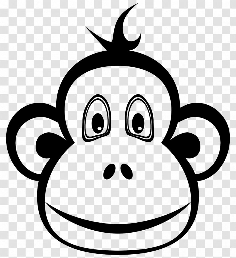 Ape Monkey Chimpanzee Clip Art - White Transparent PNG