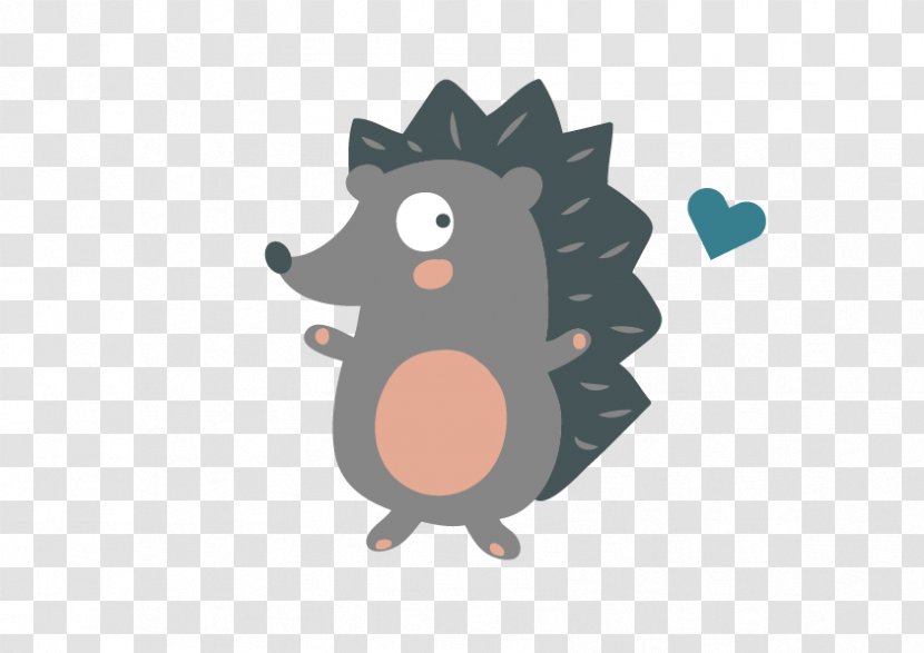 Dog Cuteness Animal - Drawing - Cartoon Hedgehog Transparent PNG