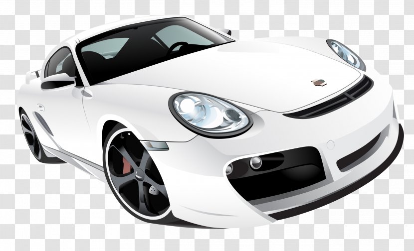 Porsche 911 GT3 Sports Car Carrera GT - Convertible - Vector Cartoon Material Transparent PNG