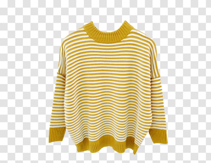Sweater Long-sleeved T-shirt Clothing - Tshirt - Striped Lines Transparent PNG