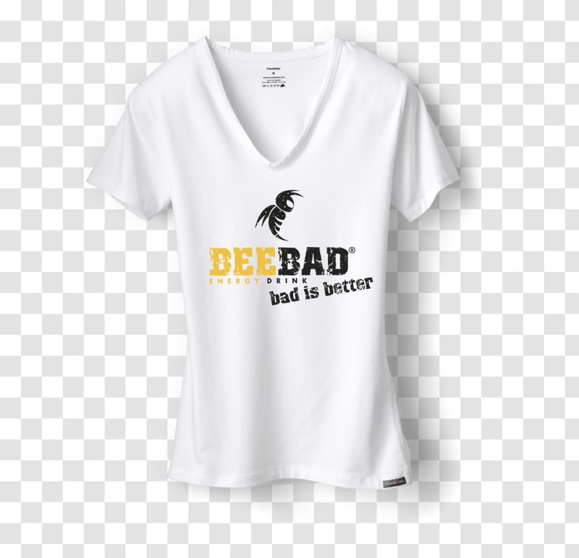 T-shirt Logo Sleeve Font - T Shirt - Drink Honey Bees Transparent PNG