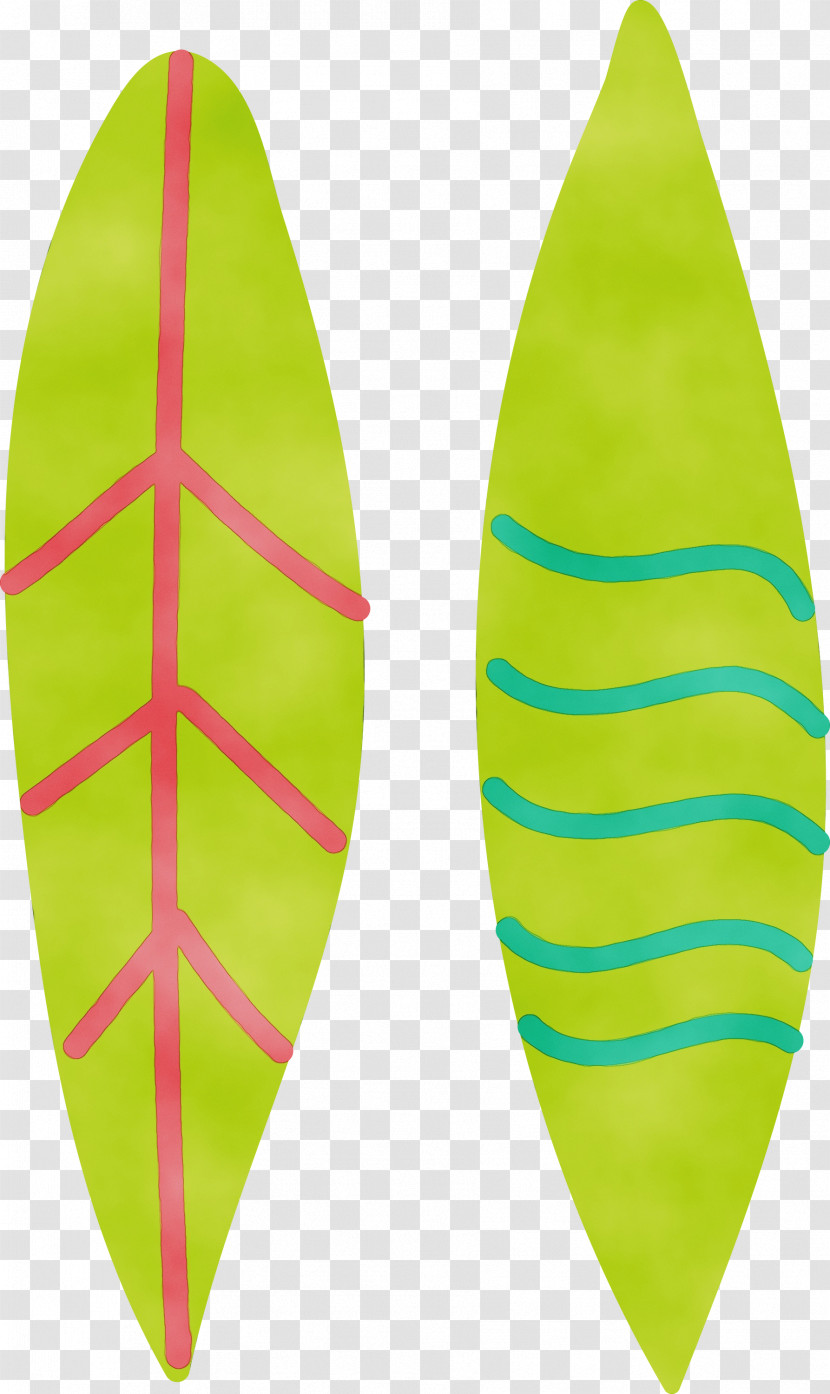 Leaf Surfboard Green Science Biology Transparent PNG