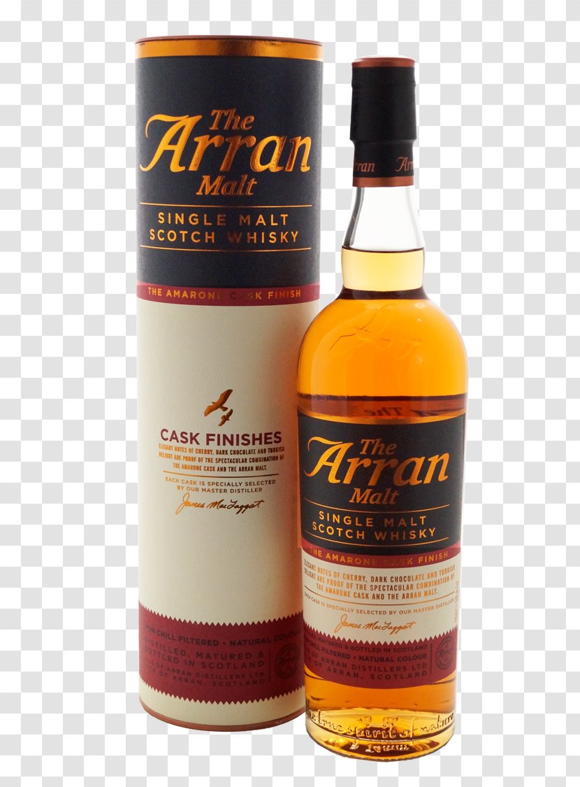 Liqueur Arran Distillery Whiskey Scotch Whisky Single Malt - Cognac Transparent PNG