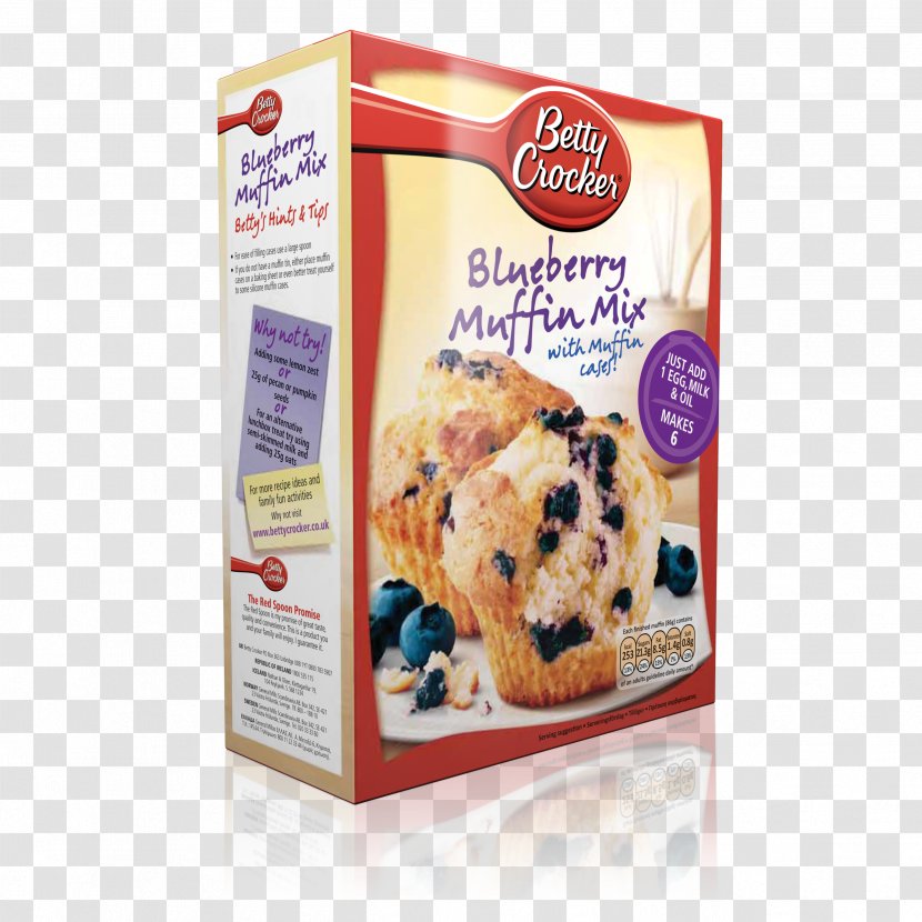 Breakfast Cereal Muffin Cupcake Chocolate Brownie Betty Crocker - Blueberry Transparent PNG