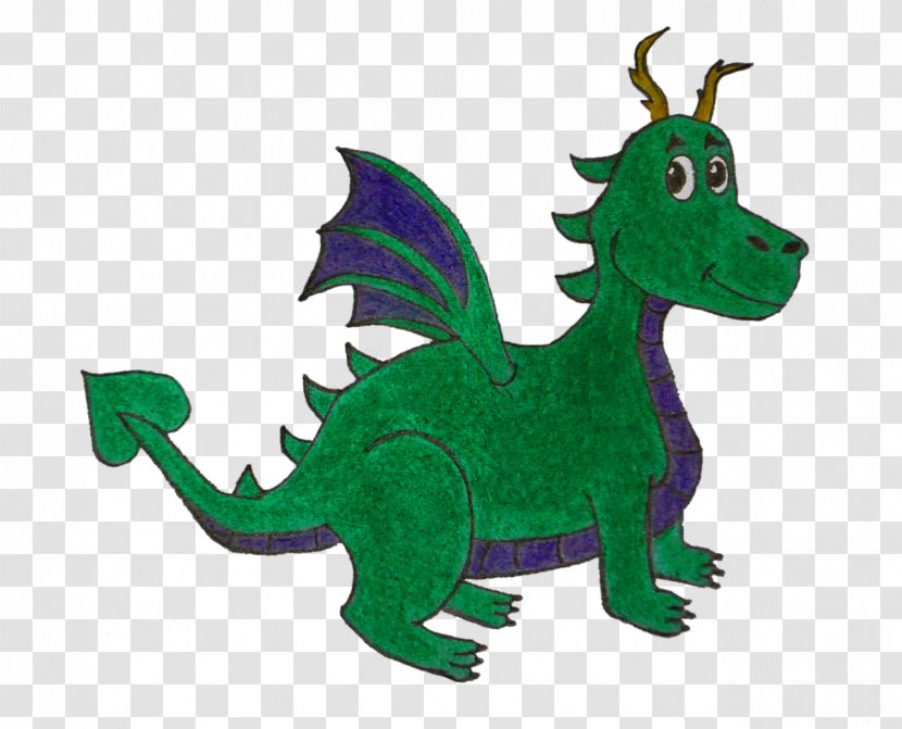 Puff, The Magic Dragon Drawing Illustration - Grass - Painted Green Dragons Transparent PNG
