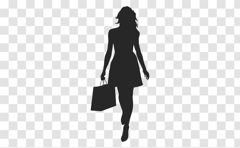 Silhouette Photography - Shopping Bags Trolleys - Girls Bag Transparent PNG