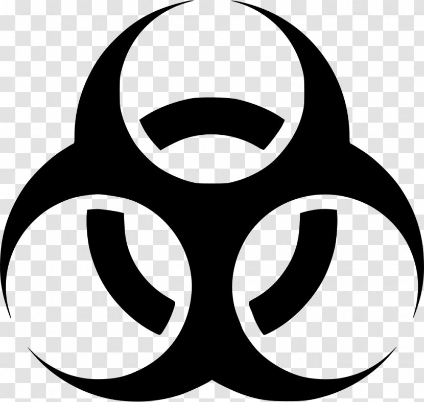 Biological Hazard Symbol Sign - Line Art Transparent PNG