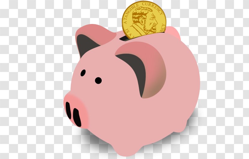 Clip Art Piggy Bank Vector Graphics Money - Demand Deposit - Clefairy Transparent Background Transparent PNG