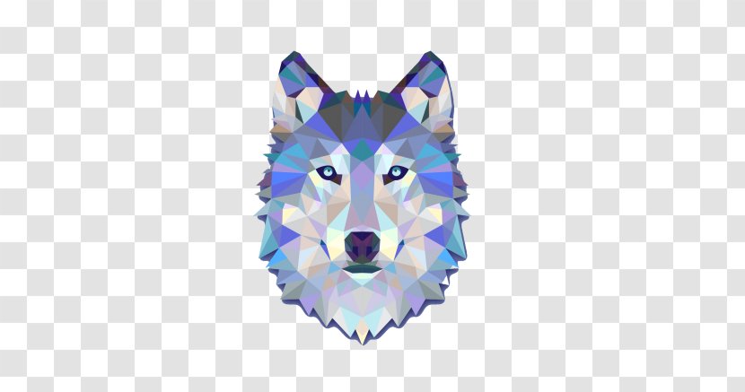 Gray Wolf Polygon Triangle T-shirt Decal - Wall Transparent PNG