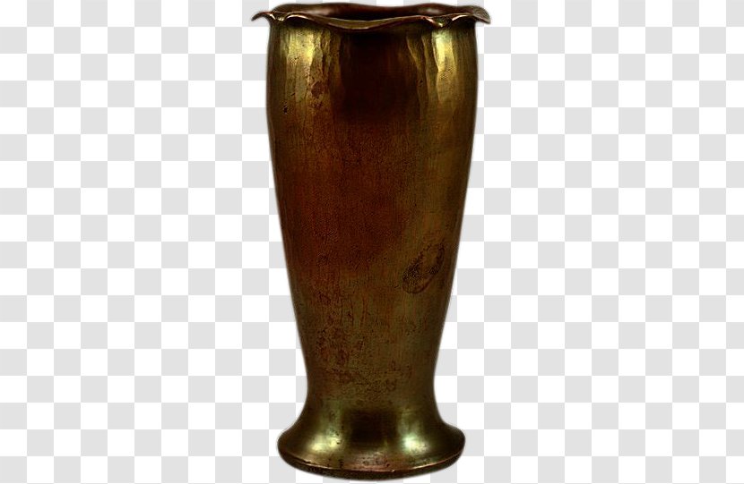 Roycroft Arts And Crafts Movement Metal Brass - Art - Bronze Drum Vase Design Transparent PNG