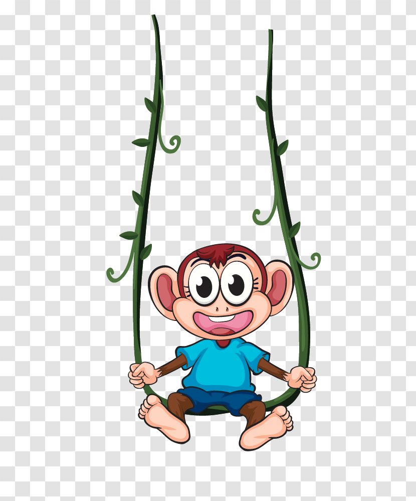 Stock Photography Swing Illustration Clip Art - Fotosearch - Swinging Monkey Transparent PNG