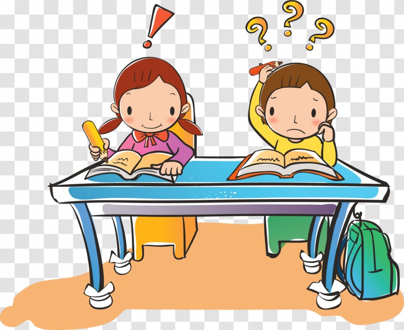 Drawing Cartoon Learning - Homework Transparent PNG