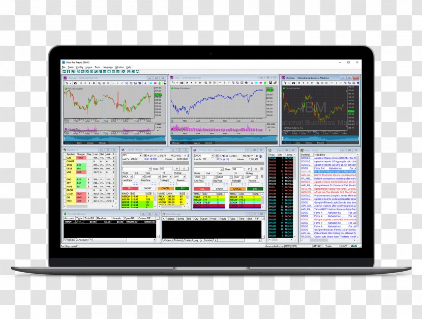 Trader Hedge Money Market Service - Broker - Computer Monitor Transparent PNG