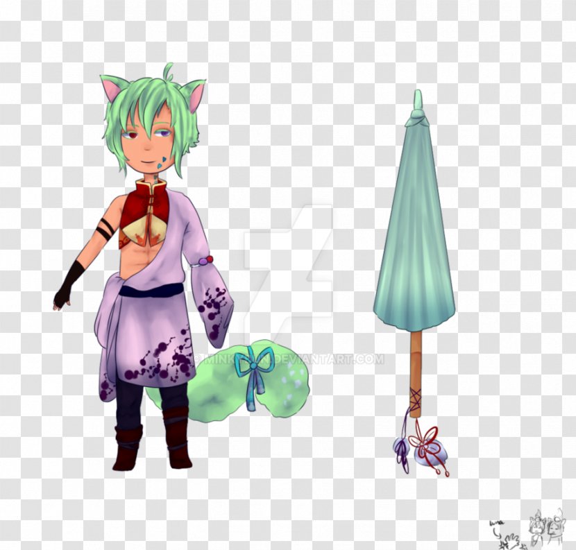 Figurine Cartoon Action & Toy Figures Purple - Tree - Hold An Umbrella Transparent PNG