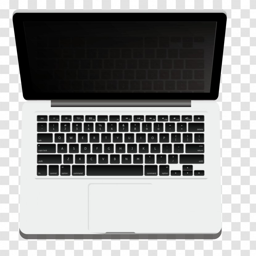 MacBook Pro 15.4 Inch Air Computer Keyboard - Macbook 154 - Vector Notebook Transparent PNG