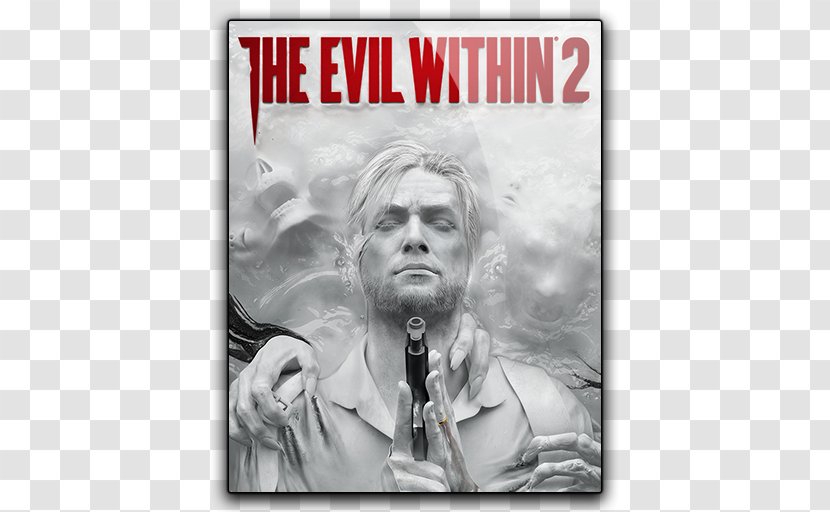 Shinji Mikami The Evil Within 2 Video Game Survival Horror - Monochrome Photography - Black And White Transparent PNG